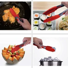 Новинка, из нержавеющей стали кухонные щипцы силиконовые зажим для барбекю щипцы для гриля Многофункциональные кухонные щипцы