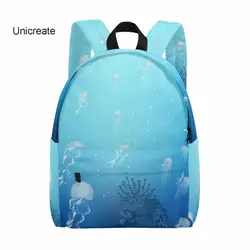 Unicreate Медузы море печати холст рюкзак для подростка Обувь для девочек Обувь для мальчиков Школьные ранцы Для женщин Повседневное рюкзак