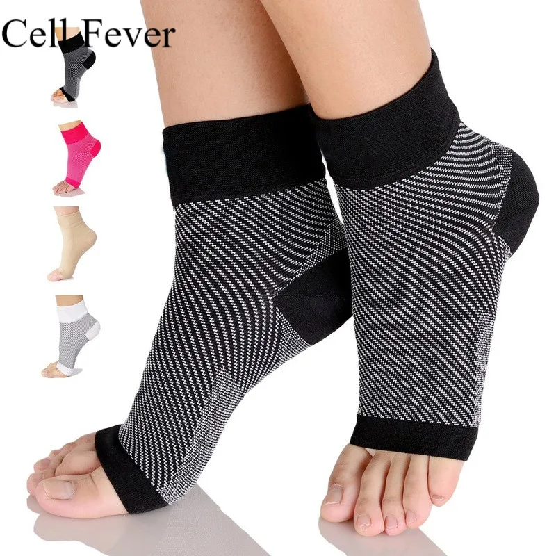 

Ankle Brace Compression Sleeve Sports Equipment Protection Foot Ankle Pressure Sock Arch Support Reduces Swelling Heel Spur Pain