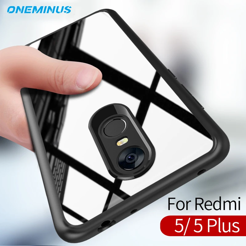 

for xiaomi redmi 5 Plus Case, Full Protective Slim TPU & Acrylic Transparent Back Cover redmi 5 Case cover Shockproof Clear Case