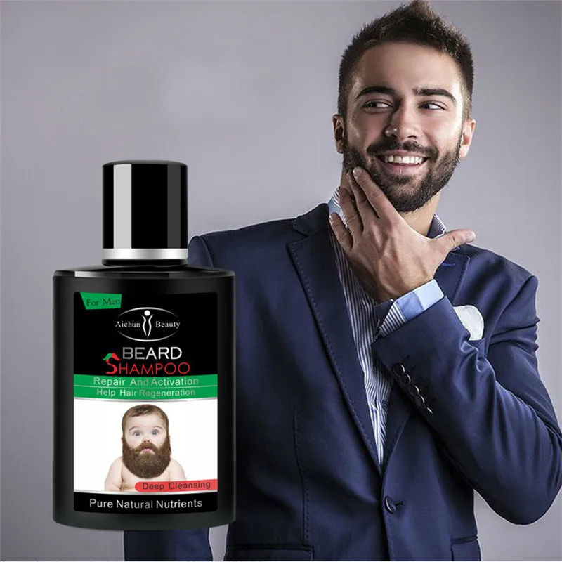 

Fashion Men Deep Cleansing Men Liquid Beard Shampoo Repair and Activation Help Hair Regeneration Daily Use Face Care Tool TSLM1