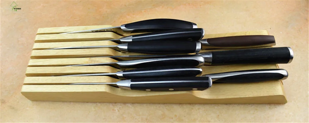 Fashion Creative Multifunctional Knife Holder Health Bamboo Knife Rest Easy To Cleaning Knife Rack Practical Kitchen Accessories10