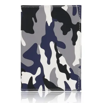 

PU Leather Passport Cover Men Travel Wallet Credit Card Holder Cover Fashion Camo Passport Document Holder Wallet