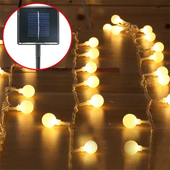 

5M 40pcs Ball Solar Garden String Light Outdoor Garland Globe Ball Fairy Solar String Patio Lantern Light for Garden Christmas