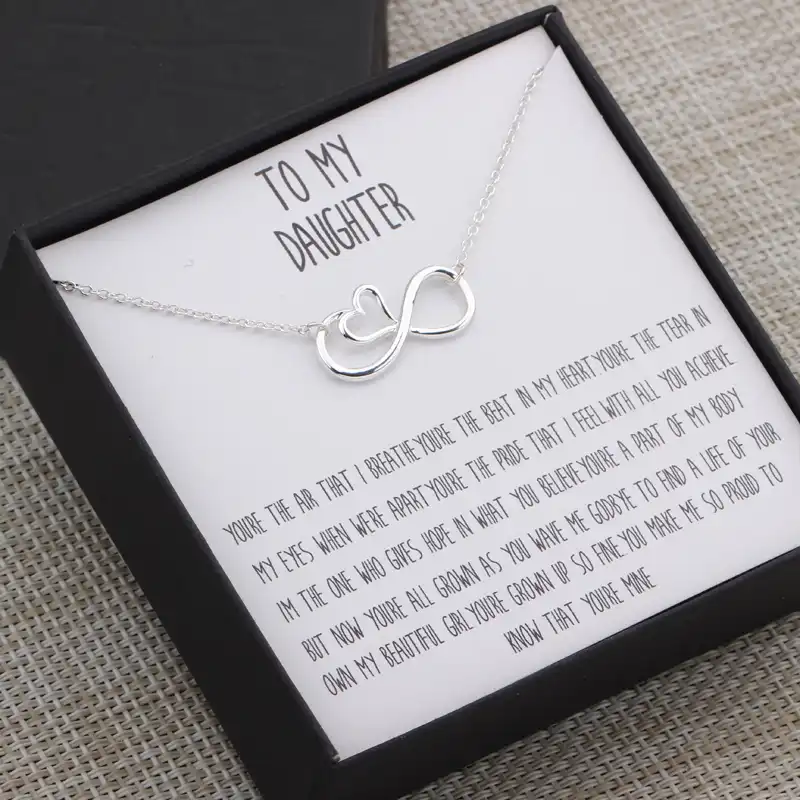 father daughter infinity necklace
