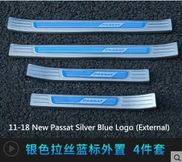 3 11-17 для Volkswagen Passat порог Добро пожаловать подножка защитная пластина 19 Passat модифицированные специальные аксессуары - Название цвета: 3