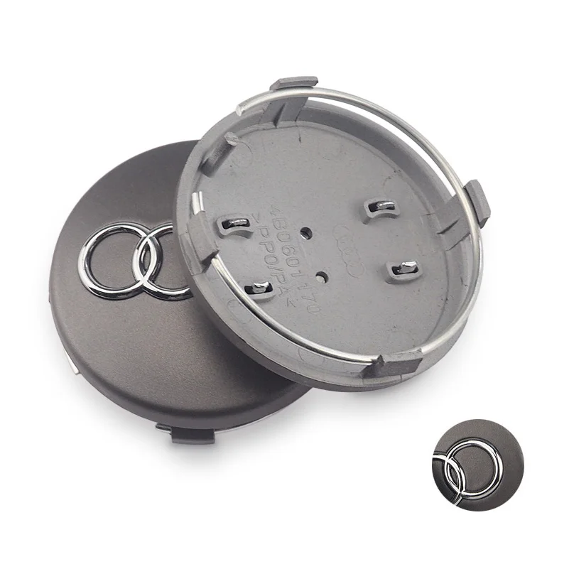 4 pcs 60mm Rim Wheel Center Hub Cap Cover Car Emblem For Audi A1 A2 A4