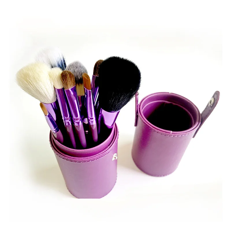 Makeup brush high quality 12pcs Makeup kit shape  Set Cosmetics Makeup MakeUp metal Brushes beauty tools powder brush
