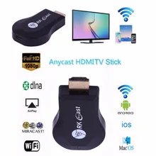 ТВ-палка 1080P беспроводной WiFi Дисплей ТВ ключ приемник для AnyCast M2 Plus для Airplay 1080P HDMI ТВ-Палка для DLNA Miracast
