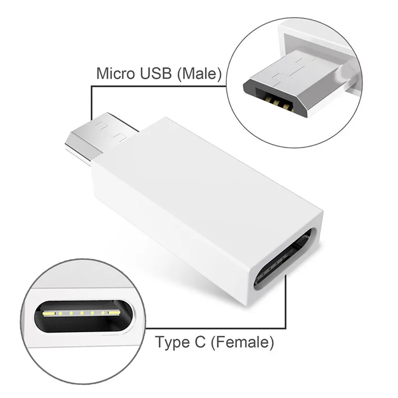 USB C конвертер для телефона Тип C Женский к Microusb Мужской адаптер синхронизации данных адаптер для samsung Xiaomi Huawei Android телефон разъем