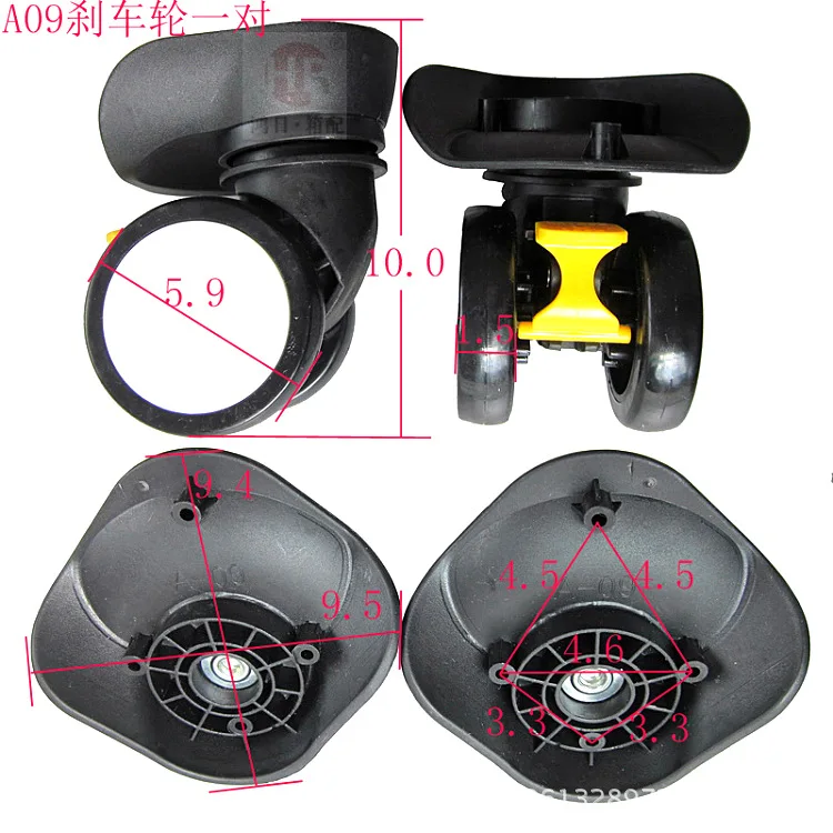 A09 1 Pair Replacement Luggage Parts Wheels Suitcase Accessories Repair