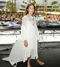 100% natural silk dress brand high quality sexy v-neck runway dress oversized large size summer 2017 fashion beach dresses