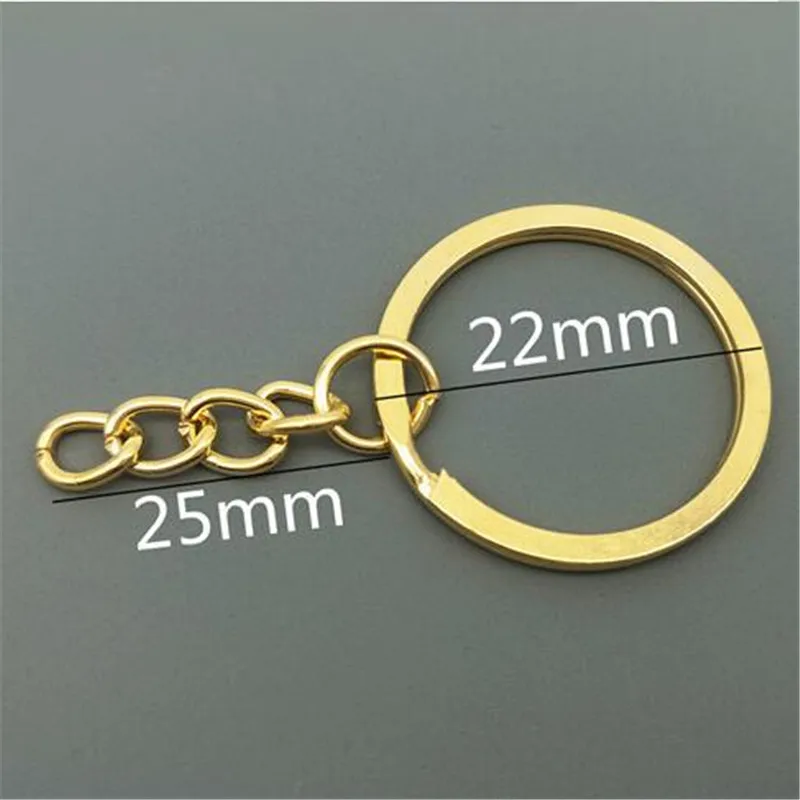 

10pcs 5 Color Gold Color Key Ring Keychain Circle Split Ring Key Chains Keyrings DIY Retro Fashion Keychains Accessories