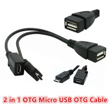 2 в 1 OTG адаптеры micro usb Мужской Женский USB Женский Кабель OTG адаптер для Andriod телефона