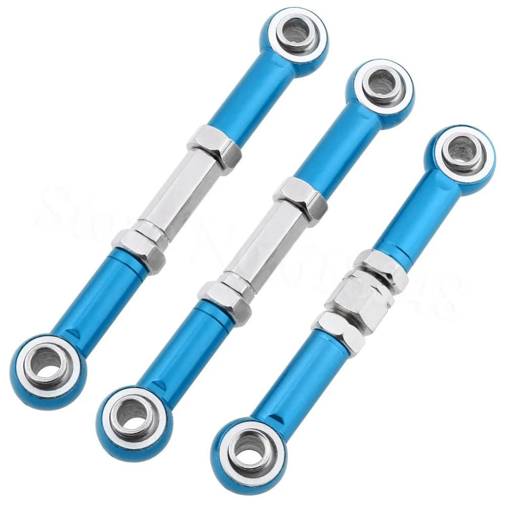 

Adjustable Steering Aluminum Turnbuckle Set Linkage Rod ends For FS Racing 1/10 Desert Buggy 53625 53632 Baja Replacement Parts