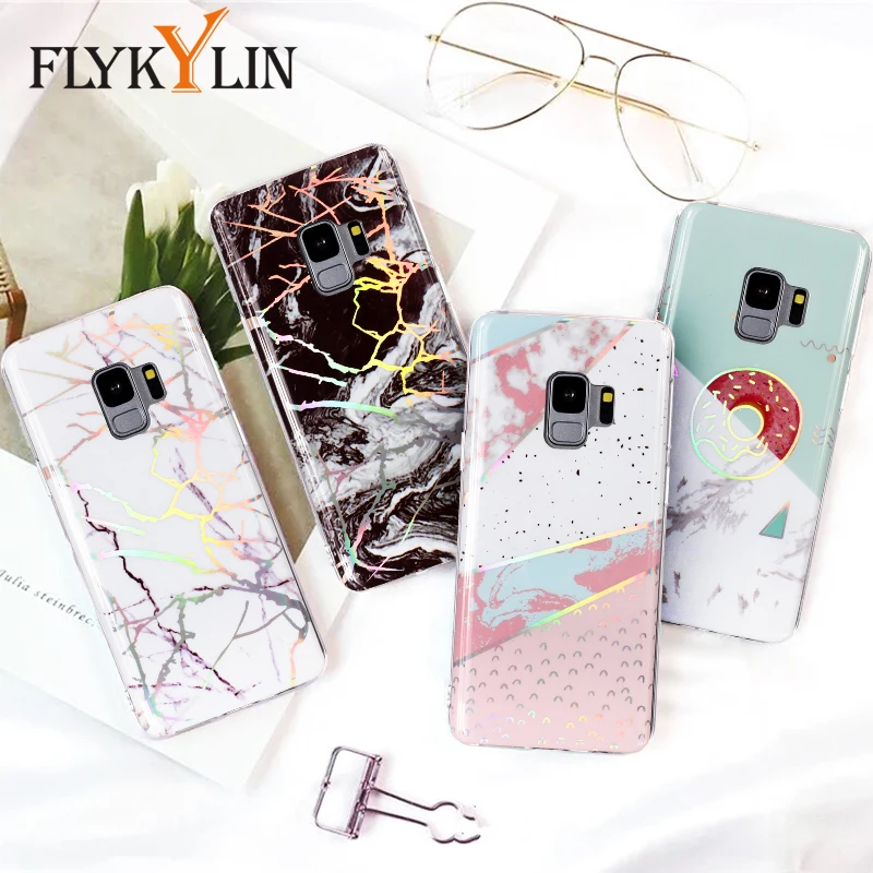 FLYKYLIN мраморный чехол для телефона Samsung Galaxy S9 S8 Plus S6 Edge S7 мягкий из ТПУ |