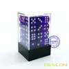 Bescon 12mm 6 Sided Dice 36 in Brick Box, 12mm Six Sided Die (36) Block of Dice, Translucent Purple with White Pips 1
