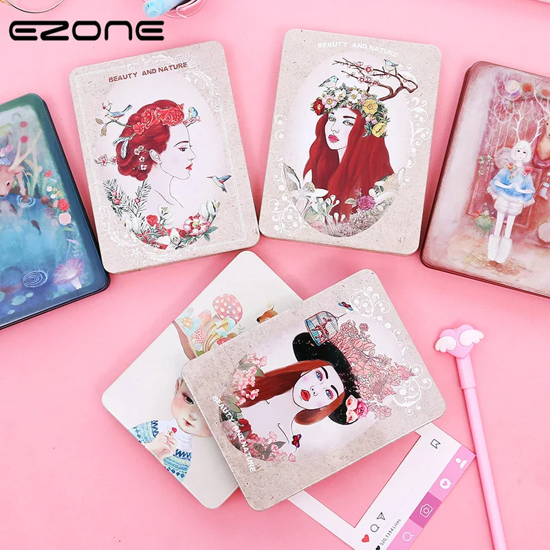 

EZONE Retro Europe Style Notebook For Students Notes Blank Page Memo Pad Traveler Journey Daily Diary Notepad Student Stationery