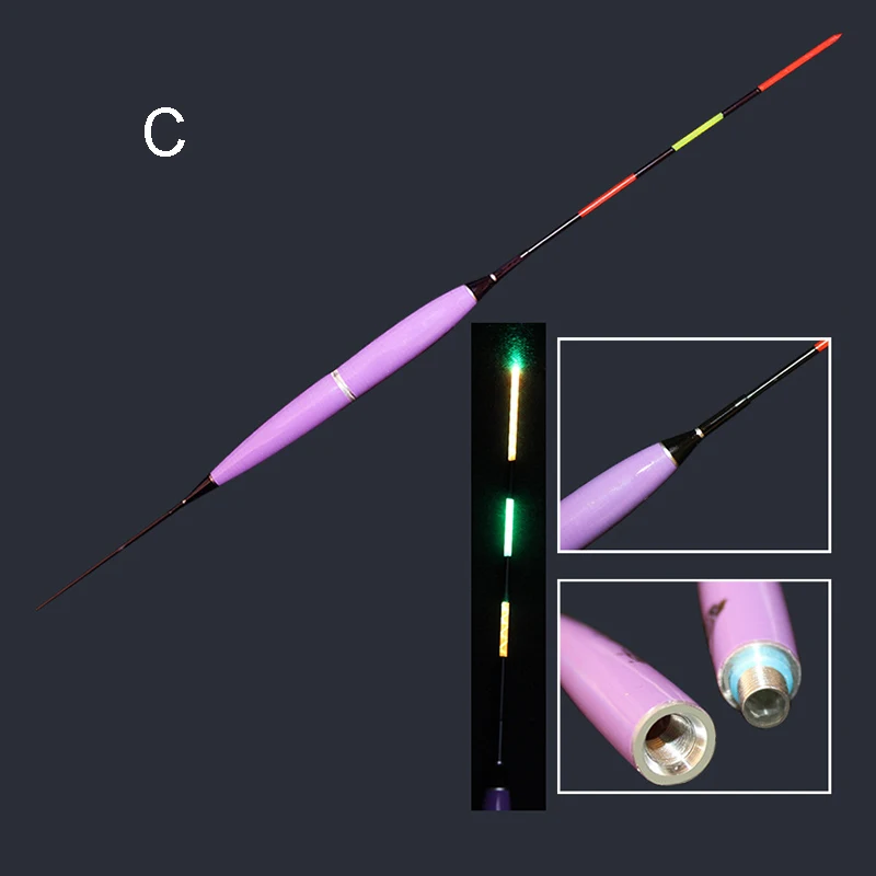 Светящееся освещение Рыболовные Поплавки прочный Плавучий Рыбалка дрейф с батареей YA88