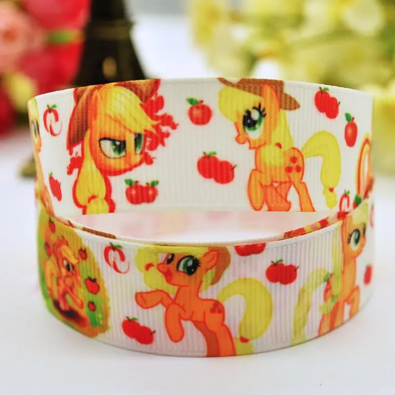 

7/8'' (22mm) applejack Cartoon Character printed Grosgrain Ribbon party decoration satin ribbons X-00036 10 Yards