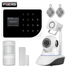 FUERS S5 беспроводной GSM 850/900/1800/1900 МГц охранной сигнализации дома Системы приложение Управление сигнализации русский/испанский/Английский Голландский