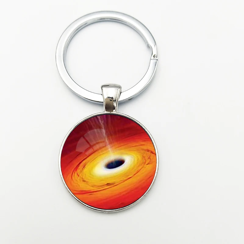 

Black Hole Keychain Magical Universe Keychains Crystal Keyring Science Collapsar Key Gifts For Men Collection Chaveiro Jewelry