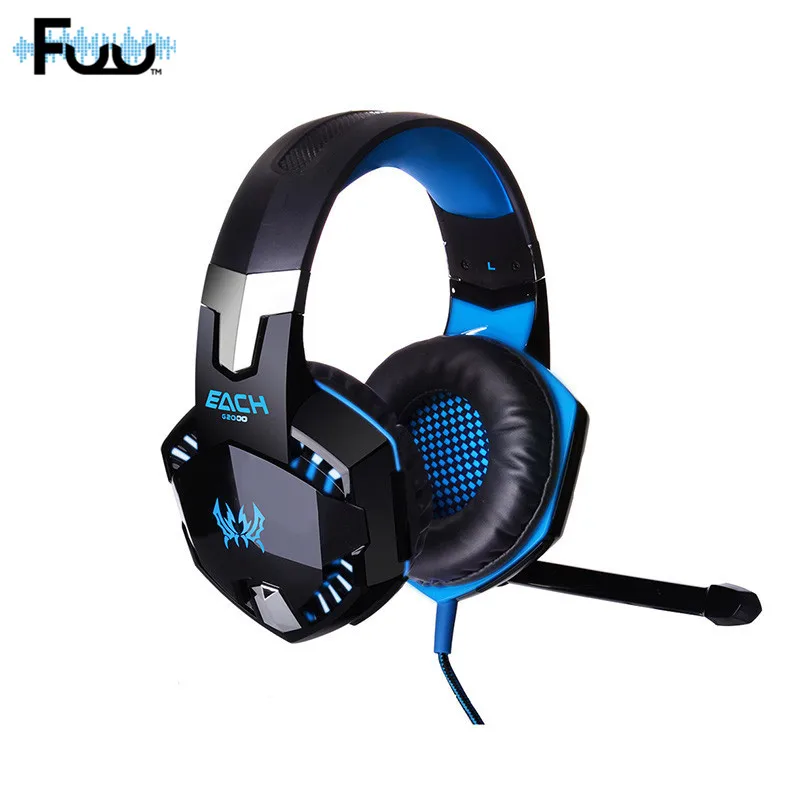 

Game Headphone Stereo Surrounded Sound headphones Gaming Headset Earphone with Led Light For PC Laptop Computer Mobile Phone