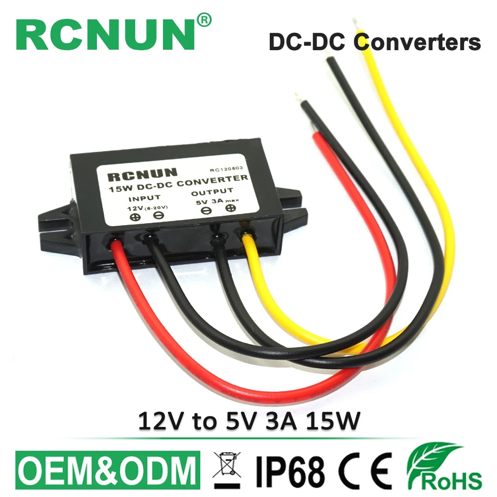 От 12 В до 5 В пост 3A понижающий преобразователь напряжения ...