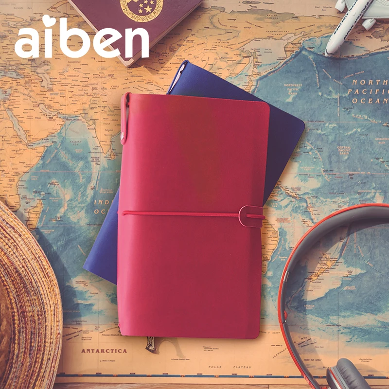 AIBEN дорожная записная книжка креативный портативный ноутбук A6 винтажный дневник записная книжка 1 шт