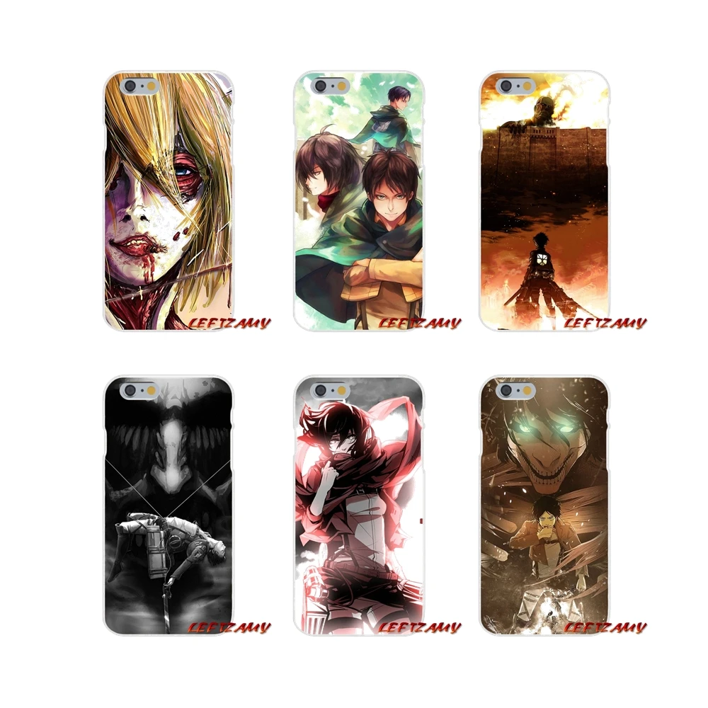 Аксессуары для телефонов Attack On Titan чехлы iPhone X XR XS MAX 4 4S 5 5S 5C SE 6 6S 7 8 Plus | Мобильные