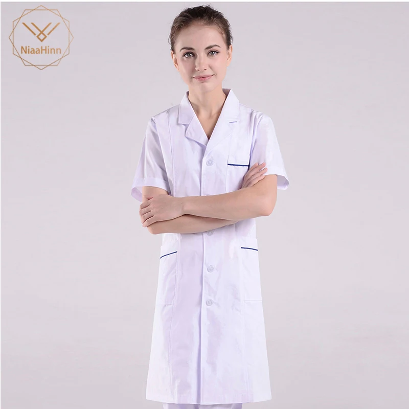 

New Summer women hospital medical scrub clothes set fashionable design slim fit dental scrubs beauty salon men nurse uniform