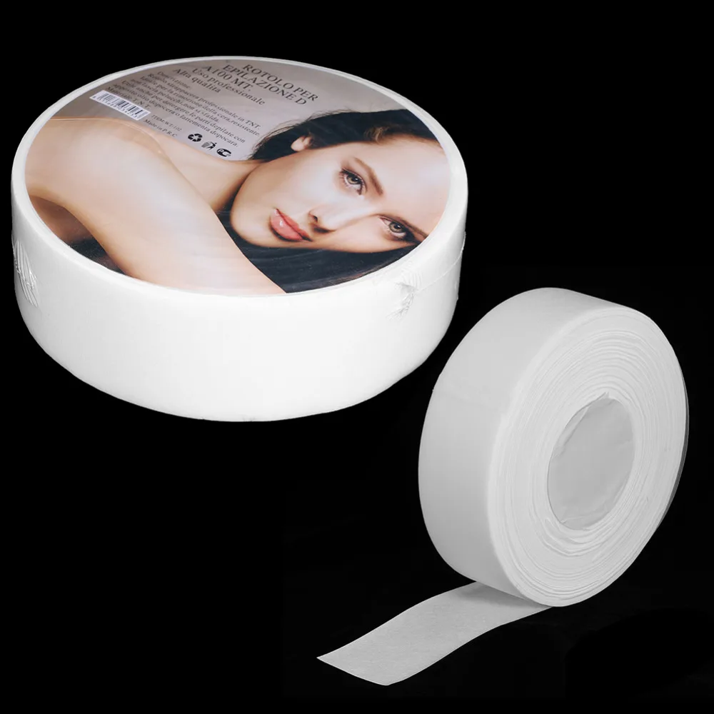 100Yards Hair Removal Waxing Strips Papers Leg Arm Armpit Depilatory Paper Non-woven Fabric Epilator Wax Paper