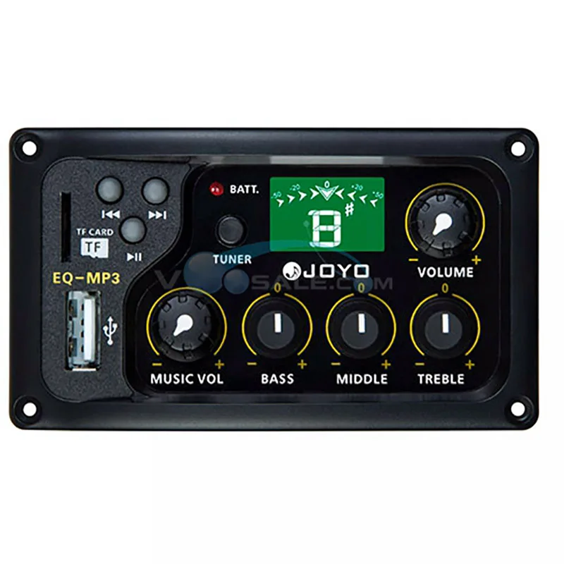 Эквалайзеры EQ-MP3 JOYO Эквалайзеры с 3 полосами эквалайзера А4 частота 440 Гц sd-карта/USD вход используется для гитарных педалей