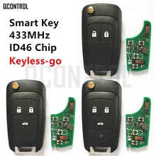 Chave remota smart qcontrol, funciona com chip chevrolet 433mhz id46, sem chave, confortável