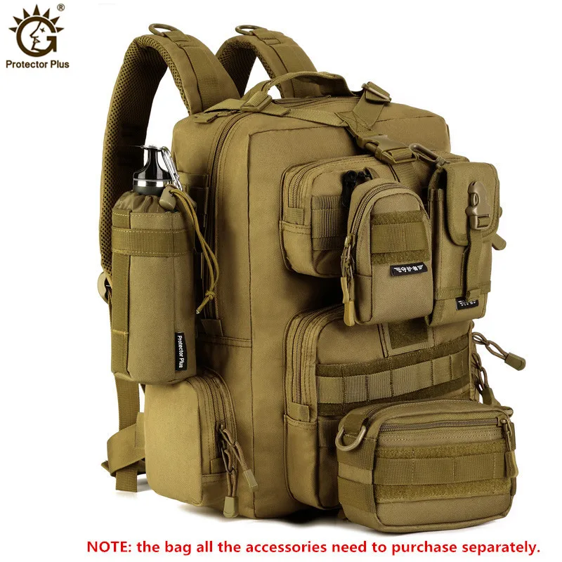 Ejército Militar Mochila táctica 30L Mochila Militar 14 pulgadas portátil Mochila acampar al aire libre senderismo camuflaje Bolsa Tatica - 1