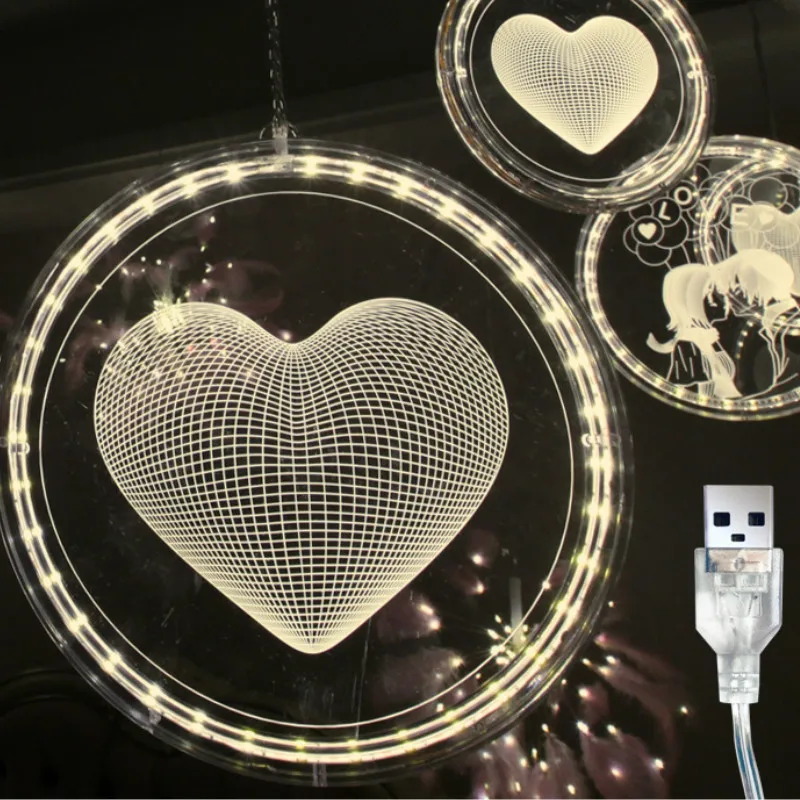 Любовь подарок Led USB ночник романтическая атмосфера украшения огни фон день