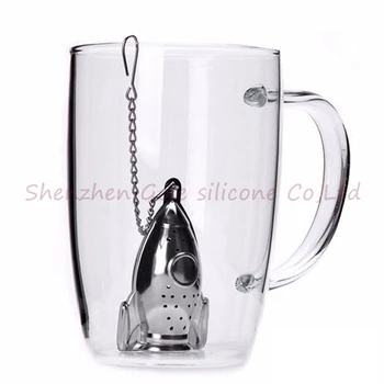 

Stainless Steel Tea Strainer Creative Rocket Shape Tea Infuser Filter for Loose Tea Leaf Herbal Spice Tea Accessories 200PCS