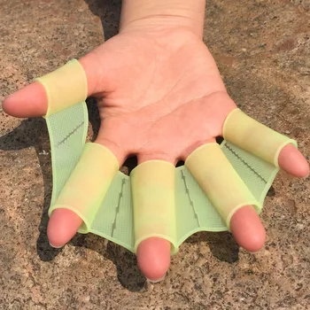 

Frog Silicone Hand Swimming Fins Handcuffs Flippers Swim Palm Finger Webbed Gloves Paddle Improve Slip Swimming Assistance
