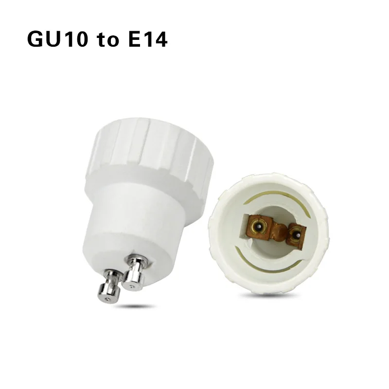 1 шт. E27 E14 GU10 G9 E12 B22 светодиодный лампа база Конвертор светодиодный светильник адаптер взаимной переходник для розетки - Цвет: GU10 TO E14