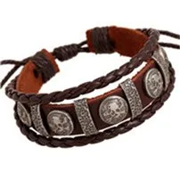 Pirates-Skull-Leather-Bracelet-For-Men-Women-Alloy-Charm-Bracelets-Jewelry-Pulseras-Mujer-De-Couro-Pulseiras