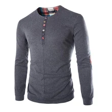 2016New Casual Shirts Patchwork Men’s LongSleeve Camisa Masculina Dark Grey Cashmere Colorful Button Shirt for Men Size 5XL Y200