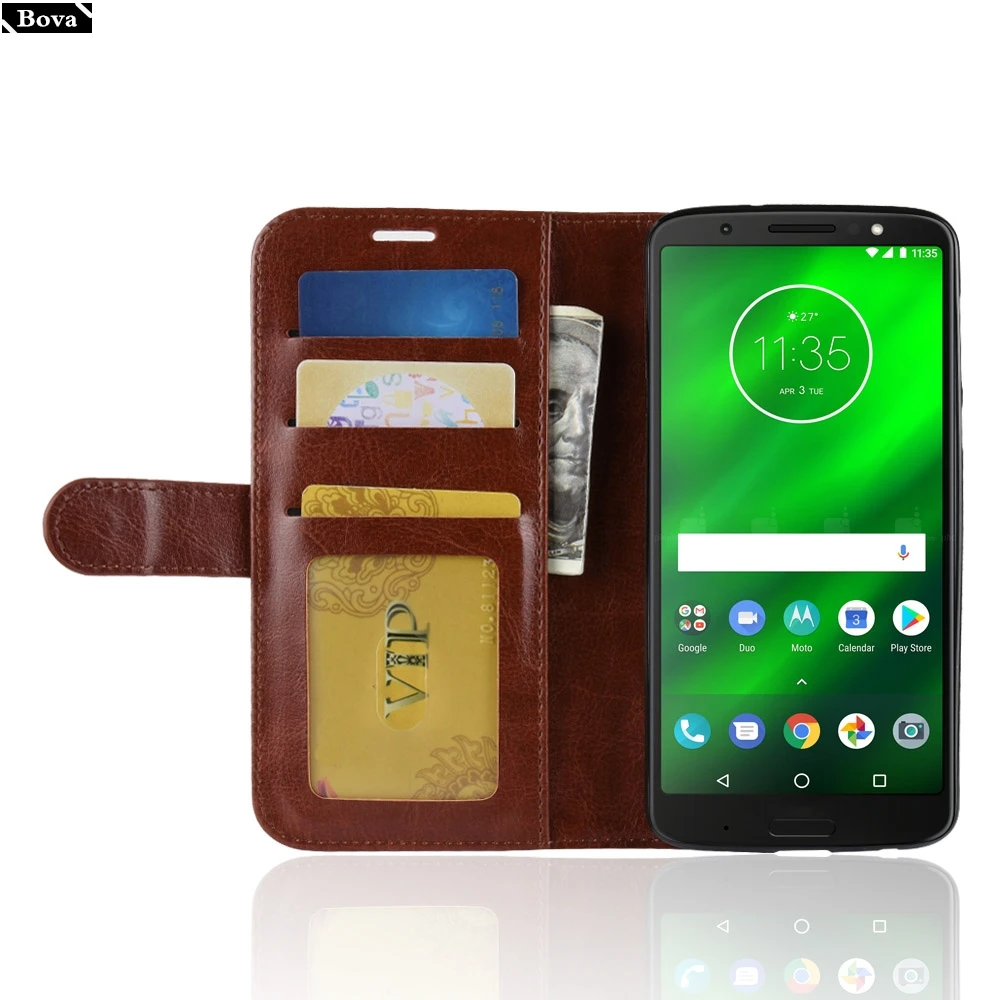 Чехол из искусственной кожи для Motorola Moto G6 / Play Plus|Бамперы| |