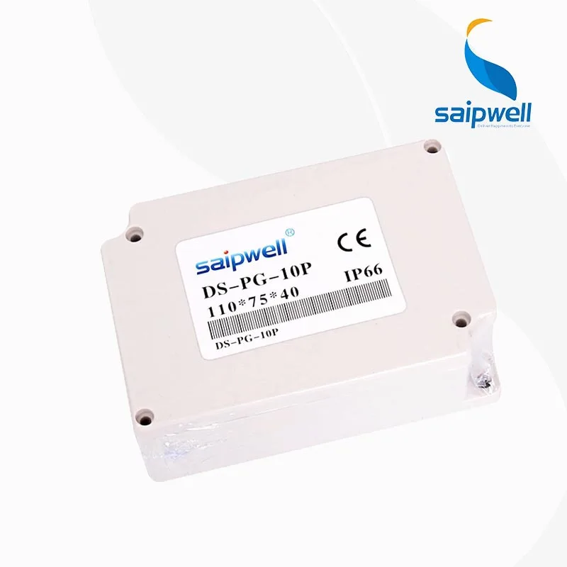 DS PG 10P 110 75 40mm CE approve High Quality ABS Waterproof Terminal Block Box 10p