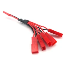 Пара из пяти литиевых аккумуляторов JST tieline aeromodelling серии параллельных проводников терминала JST tieline aeromodelling штекер