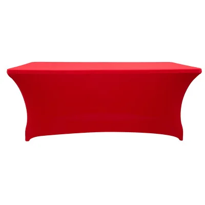 

Hotel meeting stretch table set tablecloth, rectangular stretch table cover, stretch table cover.
