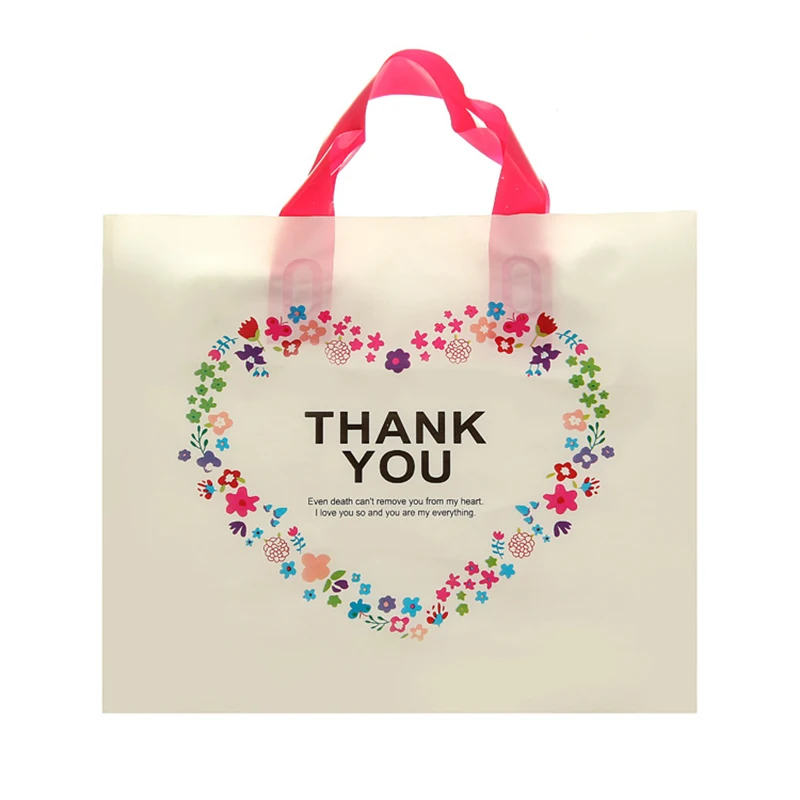 

Thick Plastic Clothes Packaging Bags With Handles Gift Shoes Shopping Bags Storage Bags Plastic Bag With Handles