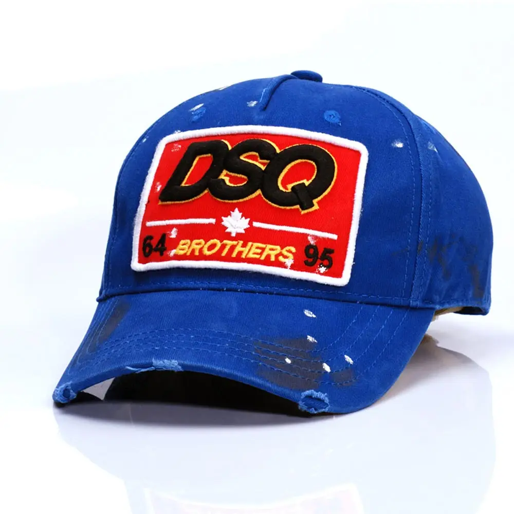 

High Quality Brand DSQICOND2 DSQ Baseball Cap Men Women Dad Hat Cotton Adjustable Black Red Blue Caps Casquette Streetwear