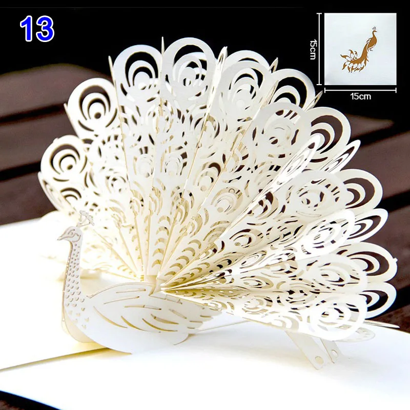  Handmade Birthday Greeting Card 3D Birthday Wedding Party Invitation Cards XH8Z - 4.00011E+12