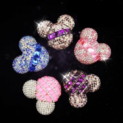 

Diamond Mickey Ornaments Car Vents Perfume Clip Air Freshener Automobile Interior Fragrance Decoration