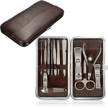 12 шт. Уход за ногтями резак кутикулы клипер толкатель Маникюр Педикюр Путешествия ножницы кусачки ушные палочки Уход Набор
